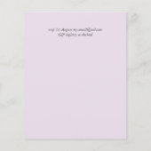 BUDGET Trending Color Pink Wedite Einladung (Rückseite)