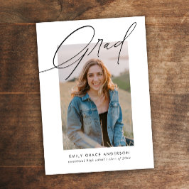 Budget Trendy Calligraphy Drei Foto Abschluss Ankündigung