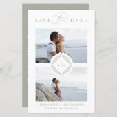 Budget Trendy Initials Chic Ornament Hochzeit (Vorne/Hinten)