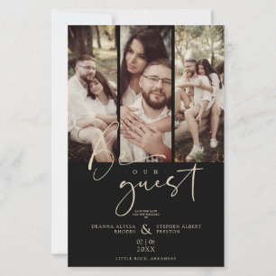 Budget Trendy Modern 3 Wedding Collage Fotos