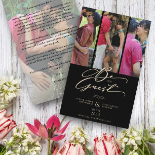 Budget Trendy Modern 4 Wedding Collage Fotos