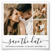Budget Trendy Script-Foto Save the Date Fotodruck (Vorne)