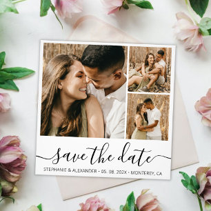 Budget Trendy Script-Foto Save the Date Fotodruck