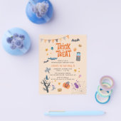 Budget Trick oder Treat Halloween Geburtstagsparty Flyer (Einzeln)