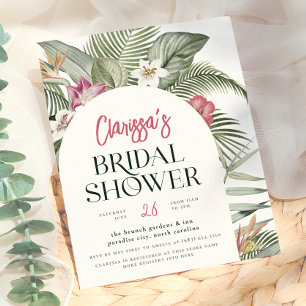 Budget Tropic Floral Bogen Moderne Brautparty