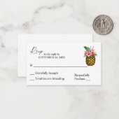 Budget Tropica Hawaiian Ananas 2SM No Meal UAWG Mitteilungskarte (Vorderseite/Rückseite Beispiel)