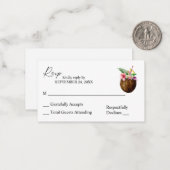 Budget Tropica Hawaiian Coconut 2SM No Meal UAWG Mitteilungskarte (Vorderseite/Rückseite Beispiel)