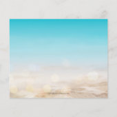 Budget Tropical Beach Multi Foto Ferienkarte (Rückseite)