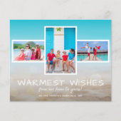 Budget Tropical Beach Multi Foto Ferienkarte (Vorderseite)