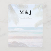 Budget Tropical Beach Palm VS 2 Hochzeiten (Rückseite)