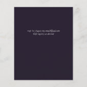 Budget Tropical Blue Yellow Leaf Hochzeit (Rückseite)