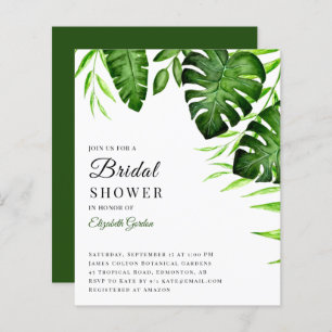 Budget Tropical Brautparty Jungle Script Modern