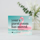 Budget Tropical Flamingo Neue Adressverschiebungsk (Stehend Vorderseite)