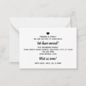 Budget Tropical Flamingo Neue Adressverschiebungsk Mitteilungskarte (Rückseite)