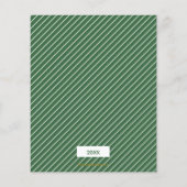 Budget Tropical Floral Weihnachtskarte (Rückseite)