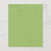 Budget Tropical Foliage Green Wedding Einladung (Rückseite)