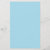 Budget Tropical Hawaiian Floral Menu - Blue MED Flyer (Hinten)