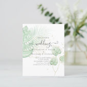 BUDGET Tropical Island Palm Blätter Beach Wedding (Stehend Vorderseite)