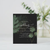 BUDGET Tropical Island Palm Blätter Beach Wedding (Stehend Vorderseite)