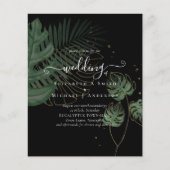 BUDGET Tropical Island Palm Blätter Beach Wedding (Vorderseite)
