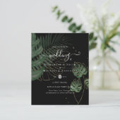 BUDGET Tropical Island Palm Blätter Beach Wedding (Stehend Vorderseite)