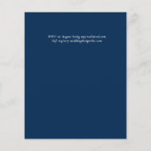 BUDGET Tropical Island Palm Blätter Beach Wedding Flyer (Hinten)