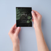 BUDGET Tropical Island Palm Blätter Beach Wedding Flyer (Gruppe)