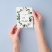 Budget Tropical Magnolia Hochzeitseinladungen Flyer (Gruppe)