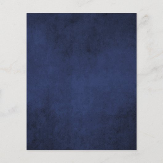 Budget Tropical Navy Blue Geometric Wedding (Rückseite)