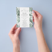 Budget Tropical Palm Blätter Hochzeit Flyer (Gruppe)