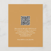 Budget Tropical Palm Leaf QR Code  Invitation (Rückseite)