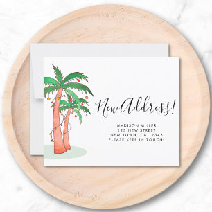 Budget Tropical Palm Tree Moving Announcement Card