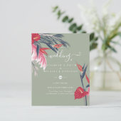 BUDGET Tropical Pampas Grass Navy Berry Wedding (Stehend Vorderseite)