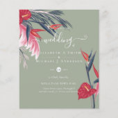 BUDGET Tropical Pampas Grass Navy Berry Wedding (Vorderseite)