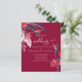 BUDGET Tropical Pampas Grass Navy Berry Wedding (Stehend Vorderseite)