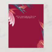 BUDGET Tropical Pampas Grass Navy Berry Wedding (Rückseite)