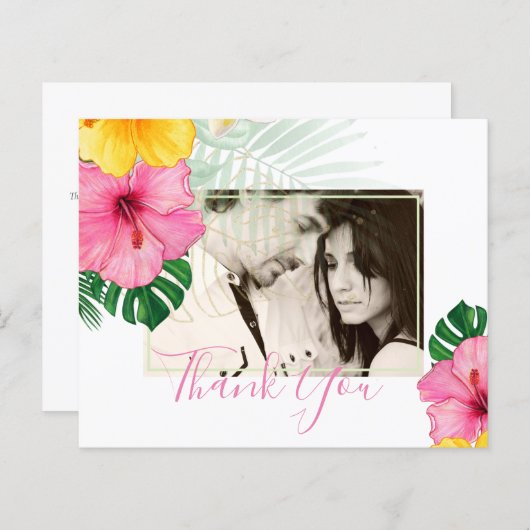 BUDGET Tropical Paradise Beach Wedding Florals (Vorne/Hinten)