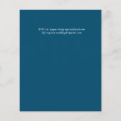 BUDGET Tropical Paradise Beach Wedding Florals Flyer (Hinten)