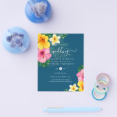 BUDGET Tropical Paradise Beach Wedding Florals Flyer (Einzeln)