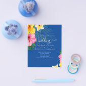 BUDGET Tropical Paradise Beach Wedding Florals Flyer (Einzeln)