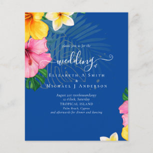BUDGET Tropical Paradise Beach Wedding Florals Flyer