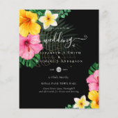 BUDGET Tropical Paradise Beach Wedding Florals Flyer (Vorne)
