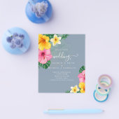 BUDGET Tropical Paradise Beach Wedding Florals Flyer (Einzeln)