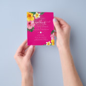 BUDGET Tropical Paradise Beach Wedding Florals Flyer (Gruppe)