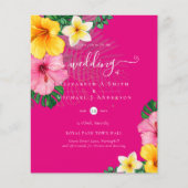 BUDGET Tropical Paradise Beach Wedding Florals Flyer (Vorne)