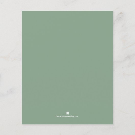 Budget Tropical Protea Feiertage Einladung Flyer (Hinten)