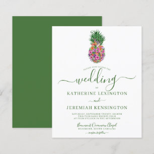 BUDGET Tropisch Blumig Hibiskus Ananas Hochzeit