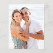 Budget Tropische Ananas und Hibiskus Save the Date (Rückseite)