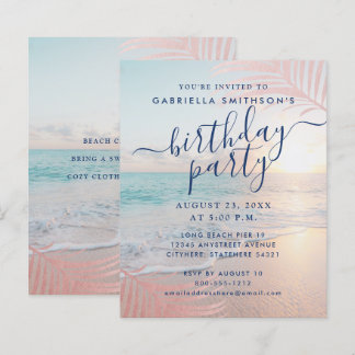 BUDGET Tropischer Strand Geburtstag Pink Party Fly