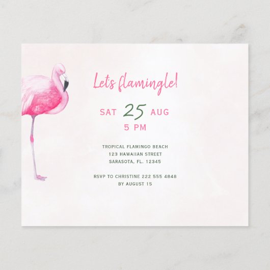 Budget Tropisches FOTO Kindergeburtstag Party einl (Rückseite)